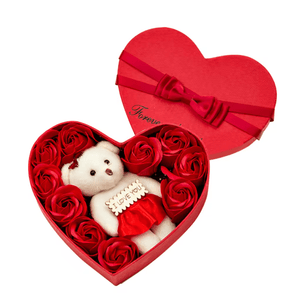 Heart-Shaped Flower Gift Box – Romantic Gift for Her